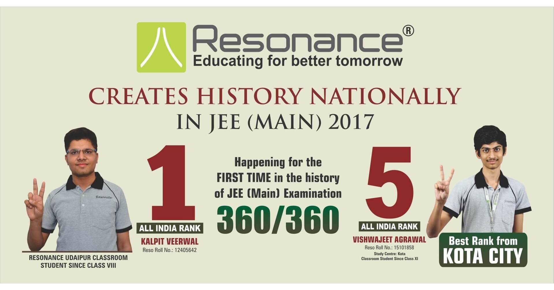 Resonance Kota Best Coaching Institute for - IIT JEE (JEE ) - Studydekho